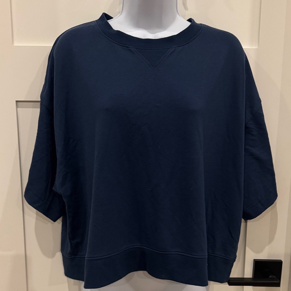 Fila Navy Blue Women's Crop Top - Picture 2 of 6